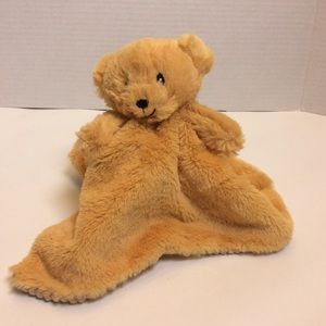 Tan Bear Soft Lovey Baby Security Blanket Plush